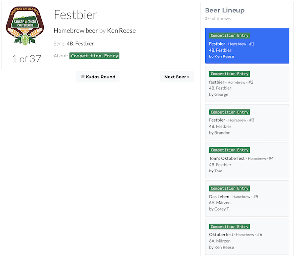 Brew Meeting - Competitions